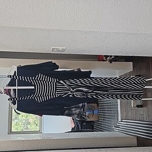 Navy and White Striped Tank Dress